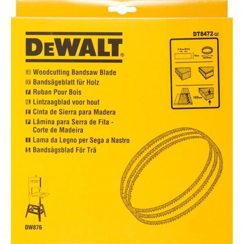 Pilový pás pro DW876 na dřevo a plasty univerzální 10mm DeWALT DT8472 DT8472