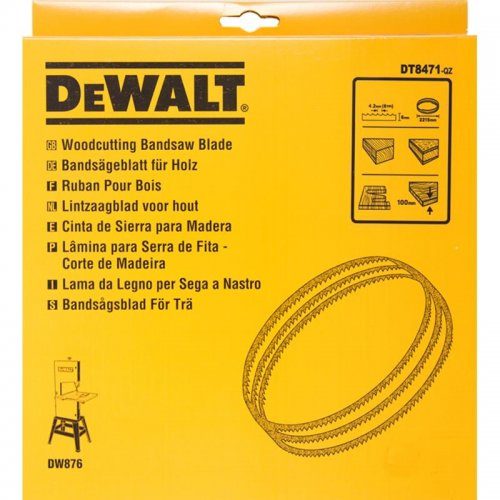Pilový pás pro DW876 na dřevo a plasty vyřezávací 6mm DeWALT DT8471 DT8471