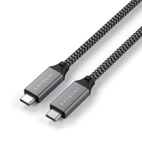 Pletený kabel Satechi USB-C na USB-C 25 cm – šedý - Obrázek 2