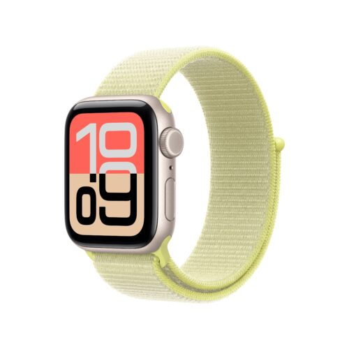 Řemínek pro Apple Watch 38/40/41 mm Apple neonově žlutý provlékací sportovní - Obrázek 2