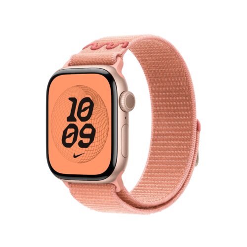 Řemínek pro Apple Watch 38/40/41/42 mm Apple Alpenglow Pink provlékací sportovní Nike - Obrázek 2
