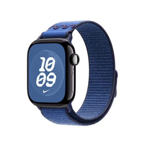 Řemínek pro Apple Watch 38/40/41/42 mm Apple Blue Ribbon provlékací sportovní Nike - Obrázek 2