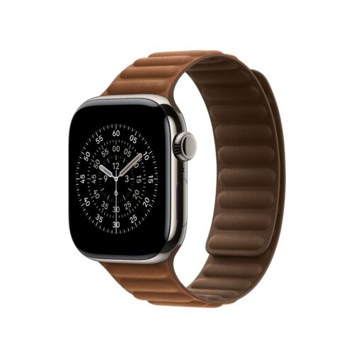 Řemínek pro Apple Watch 38/40/41/42 mm Apple karamelový magnetický tah - M/L - Obrázek 2