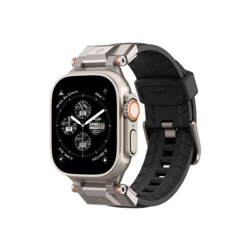 Řemínek pro Apple Watch 42/44/45/49 mm Spigen Dura Pro Armor Band - černý