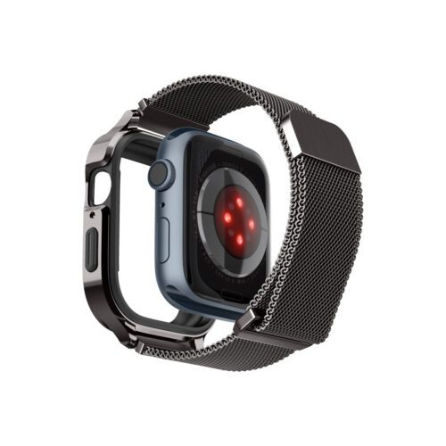 Řemínek pro Apple Watch 42/44/45/49 mm Spigen Metal Fit Pro - šedý