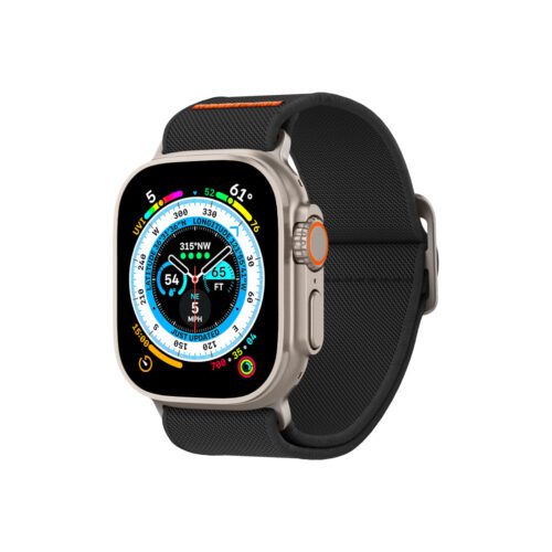 Řemínek pro Apple Watch 42/44/45/49mm Spigen Lite Fit Ultra - černý