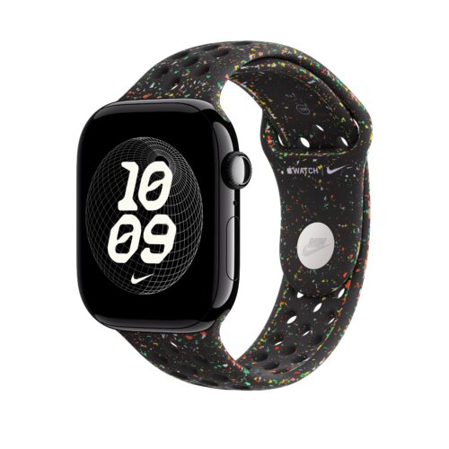 Řemínek pro Apple Watch 44/45/46/49 mm Apple Midnight Black sportovní Nike - S/M - Obrázek 2