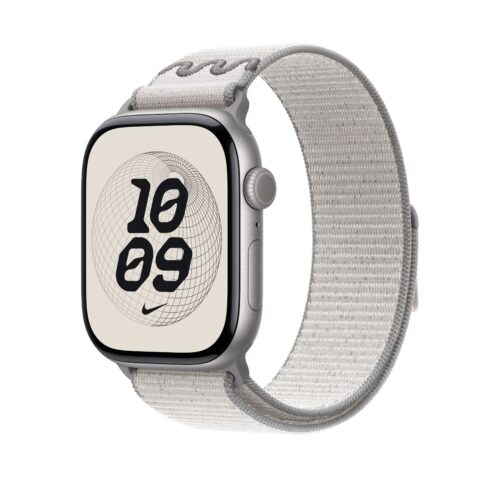 Řemínek pro Apple Watch 44/45/46/49 mm Apple Veiled Grey sportovní provlékací Nike - Obrázek 2