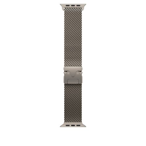Řemínek pro Apple Watch 44/45/46/49 mm Apple milánský tah z přírodního titanu - střední