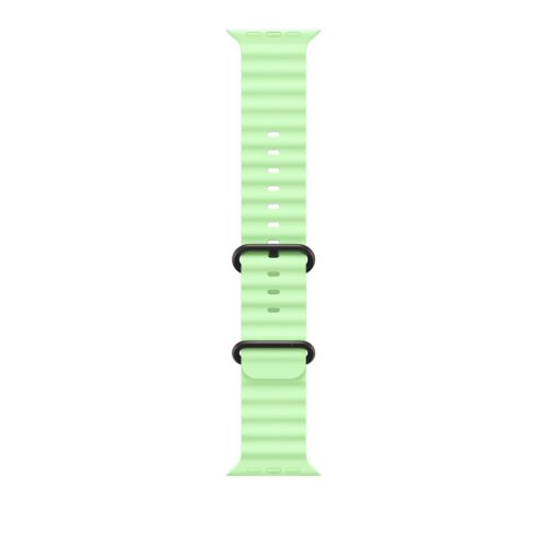 Řemínek pro Apple Watch 44/45/46/49 mm Apple neonově zelený Oceánský - provedení z černého titanu