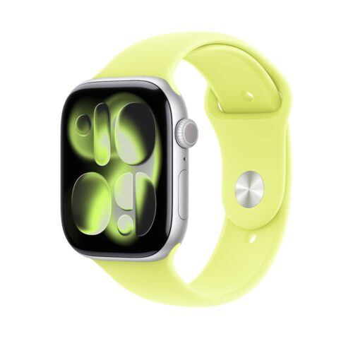 Řemínek pro Apple Watch 44/45/46/49 mm Apple neonově žlutý sportovní - S/M - Obrázek 2