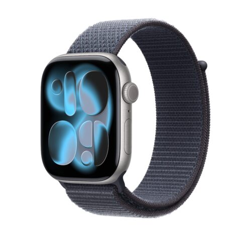 Řemínek pro Apple Watch 44/45/46/49 mm Apple ocelově modrý provlékací sportovní - Obrázek 2