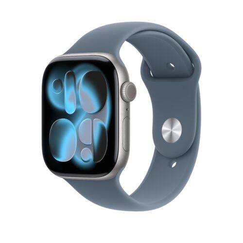 Řemínek pro Apple Watch 44/45/46/49 mm Apple ocelově modrý sportovní - S/M - Obrázek 2