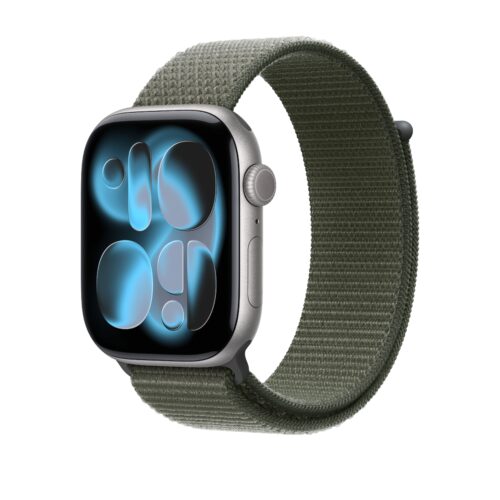 Řemínek pro Apple Watch 44/45/46/49 mm Apple piniově zelený provlékací sportovní - Obrázek 2