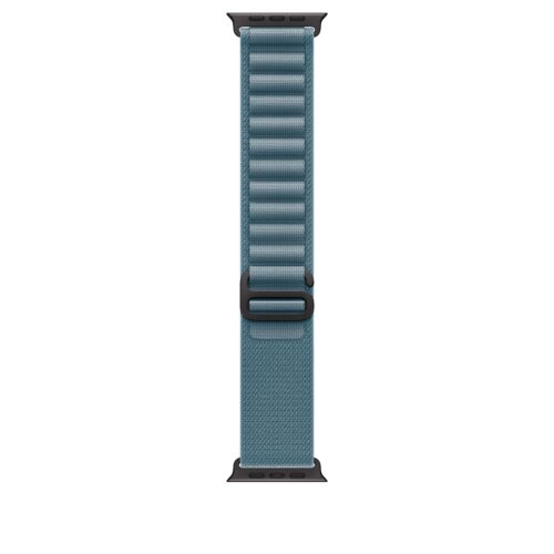Řemínek pro Apple Watch 44/45/46/49 mm Apple světle modrý Alpský tah - malý - provedení z černého titanu
