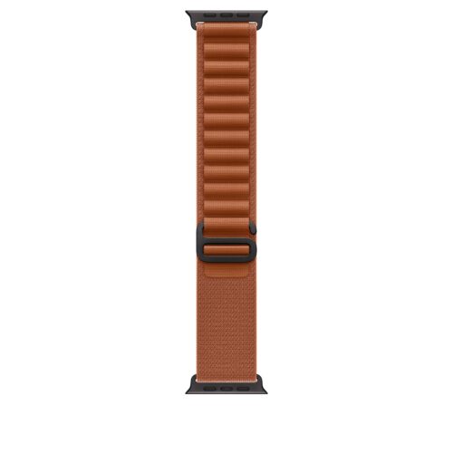 Řemínek pro Apple Watch 44/45/46/49 mm Apple terakotový Alpský tah - střední - provedení z černého titanu