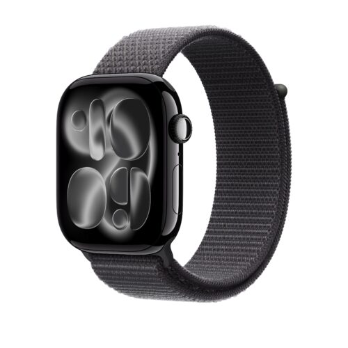Řemínek pro Apple Watch 44/45/46/49 mm Apple tmavě šedý provlékací sportovní - Obrázek 2
