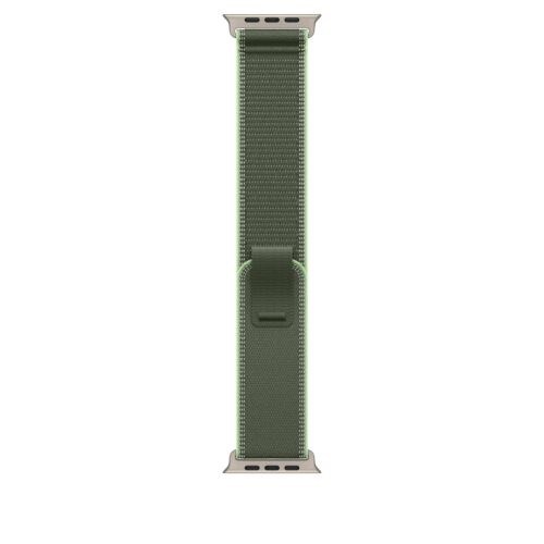 Řemínek pro Apple Watch 44/45/46/49 mm Apple zelený/neonový Trailový tah - M/L - provedení z přírodního titanu