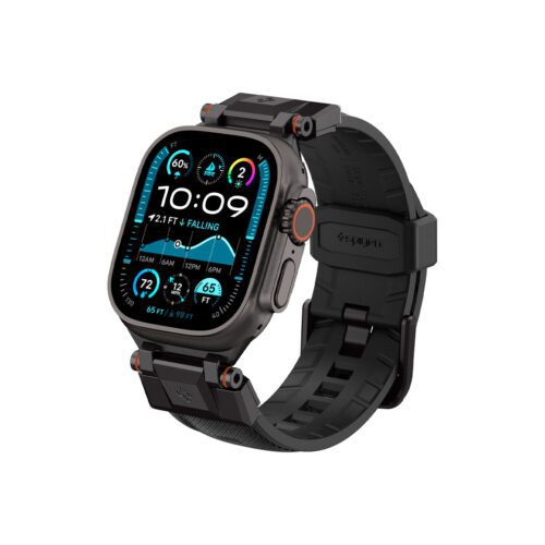 Řemínek pro Apple Watch 49mm/46mm/45mm/44mm Spigen DuraPro Armor - černý - Obrázek 2