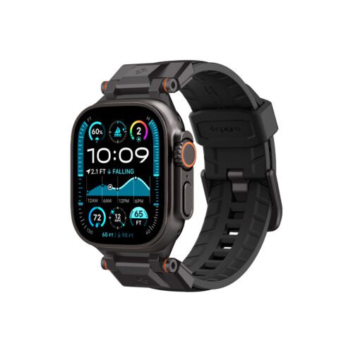 Řemínek pro Apple Watch 49mm/46mm/45mm/44mm Spigen DuraPro Armor - černý