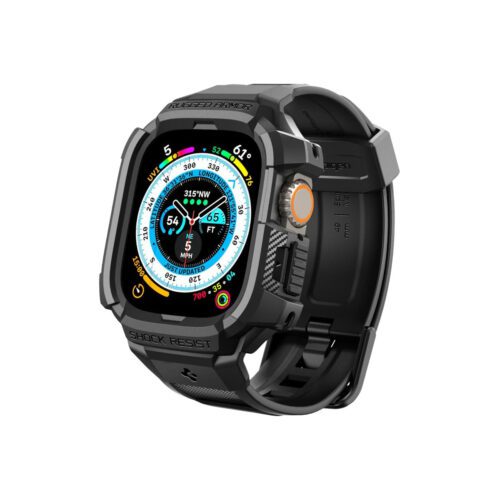 Řemínek pro Apple Watch Ultra 49 mm Spigen Rugged Armor Pro - černý - Obrázek 2