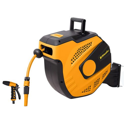 Riwall PRO RWHR 27 SET samonavíjecí buben se zahradní hadicí 27 m a příslušenstvím RACC00086