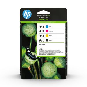 Sada inkoustů HP 950 černá + 951 azurová