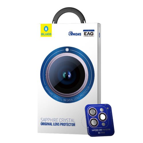 Safírové sklo na čočky pro iPhone 14 Pro / Pro Max Blueo - fialové - Obrázek 2