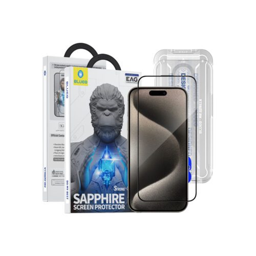 Safírové sklo pro iPhone 15 Pro Blueo - Obrázek 2