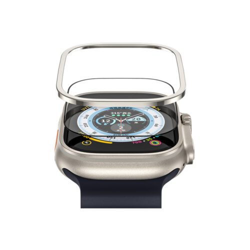 Safírové sklo s titanovým rámem pro Apple Watch Ultra Blueo - Obrázek 2