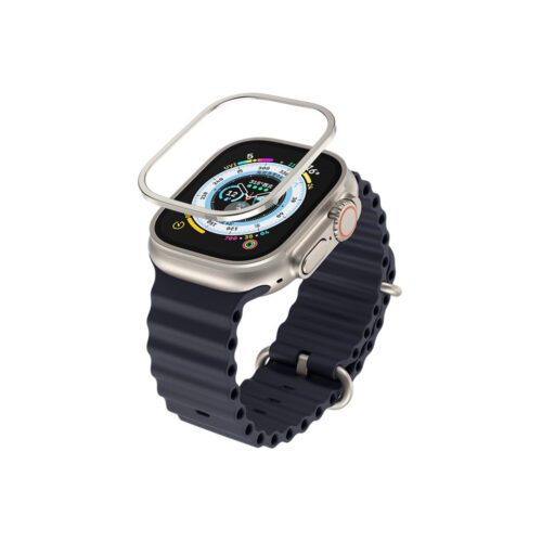 Safírové sklo s titanovým rámem pro Apple Watch Ultra Blueo