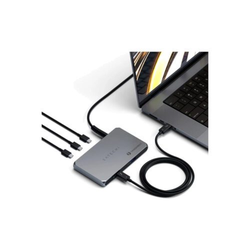 Satechi Aluminium Thunderbolt 4 Slim Hub - vesmírně šedý - Obrázek 2