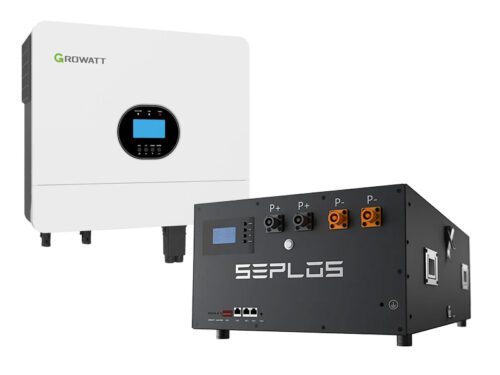 Set lithiová baterie SEPLOS MASON-280 3.0 (14.3kWh) + měnič Growatt SPF 6000 ES (6000W)