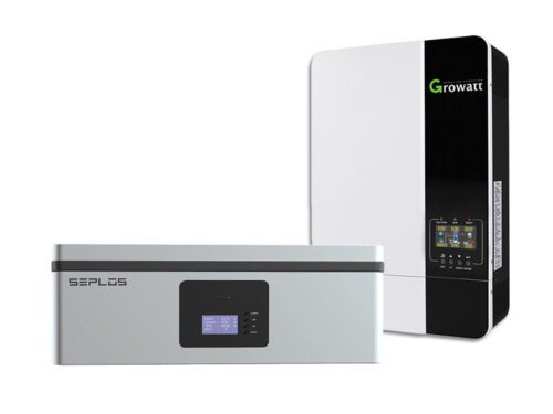 Set lithiová baterie SEPLOS POLO-S (5.32kWh) + měnič Growatt SPF 5000ES (5000W)