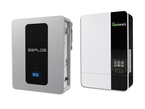 Set lithiová baterie SEPLOS POLO-W (5.12kWh) + měnič Growatt SPF 5000ES (5000W)