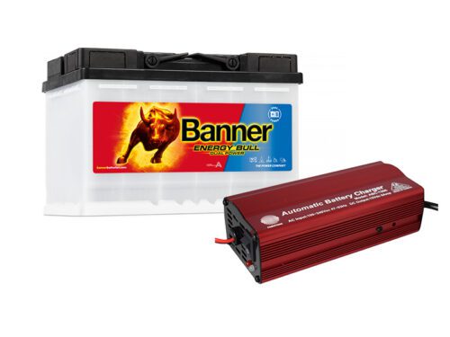Set trakční baterie Banner Energy Bull 95601 (75Ah) + nabíječka FST ABC-1206 (6A)