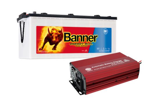 Set trakční baterie Banner Energy Bull 96801 (230Ah) + nabíječka FST ABC-1220D (20A)