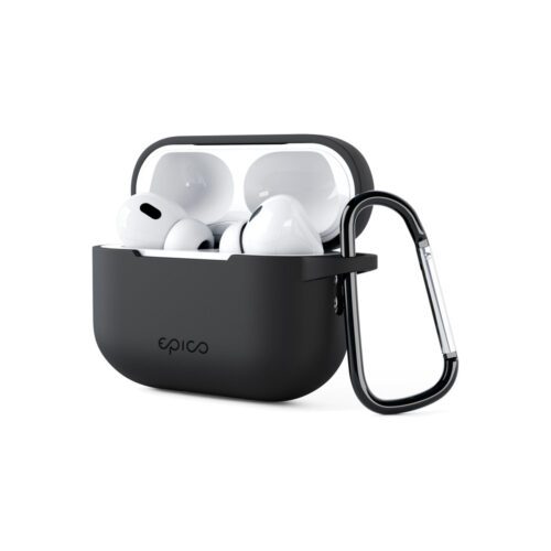 Silikonové outdoor pouzdro pro AirPods Pro 2. gen. Epico - černé - Obrázek 2