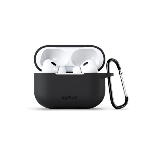 Silikonové outdoor pouzdro pro AirPods Pro 2. gen. Epico - černé