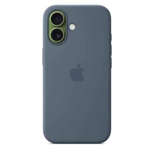 Silikonový kryt na iPhone 17 Apple s MagSafe - ocelově modrý - Obrázek 2