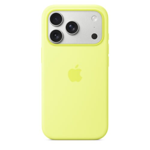 Silikonový kryt na iPhone 17 Pro Apple s MagSafe - neonově žlutý - Obrázek 2
