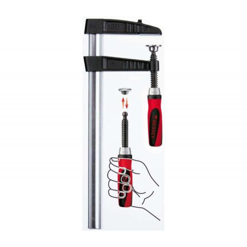 Šroubové ztužidlo Bessey TGK125-2K z temperované litiny 1250/120 mm TGK125-2K