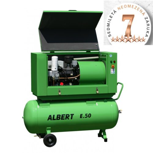 Šroubový kompresor Atmos Albert E.50 KOMFORT + vzdušník E.50KV