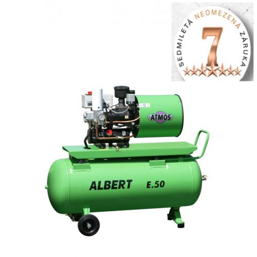 Šroubový kompresor Atmos Albert E.50 + vzdušník E.50V