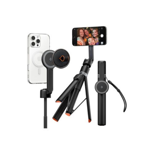 Stativ Spigen Selfie Stick MagSafe+ Tripod - černý