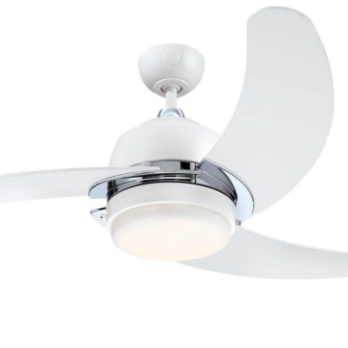 Stropní ventilátor se světlem a řetízkovým ovládáním Westinghouse SIMONE 73040 bílý