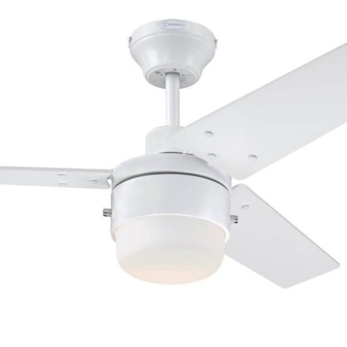 Stropní ventilátor se světlem a řetízkovým ovládáním Westinghouse TALIA 73042 v bílé barvě