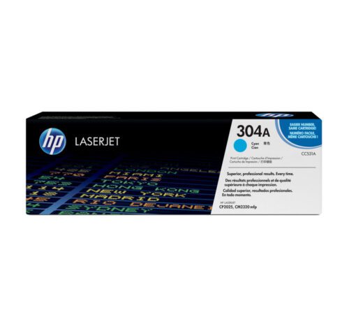 Toner HP 304A azurový (CC531A)
