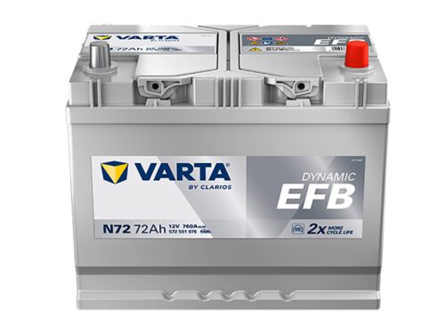 VARTA Blue Dynamic EFB 12V 72Ah 760A 572 501 076 - Obrázek 2