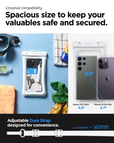 Vodotěsné plovoucí pouzdro Spigen Aqua Shield A610 - bílé - Obrázek 2